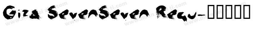 Giza SevenSeven Regu字体转换